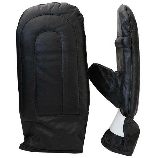 Mani Black Leather Bag Mitts Training Gloves Protective Equipment MBM-203 BOXING / MUAY THAI / MMA 4 Mani Black Leather Bag Mitts Training Gloves Protective Equipment MBM-203 BOXING / MUAY THAI / MMA
