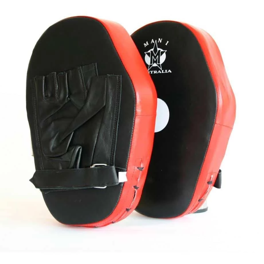 BOXING / MUAY THAI / MMA Mani Classic Leather Focus Pad Boxing MMA Training MFP-104 3 BOXING / MUAY THAI / MMA Mani Classic Leather Focus Pad Boxing MMA Training MFP-104