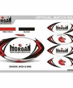Morgan 4-Ply Ruby League Match Ball Min/Mod/Snr RLB-MATCH