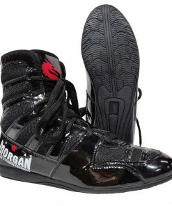 Morgan Elite Athlete Boxing Boots / Shoes - Black BOXING / MUAY THAI / MMA