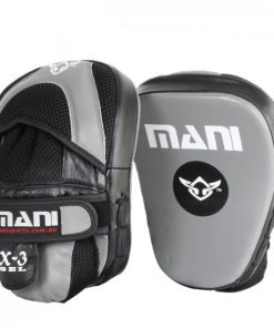 Mani Pro Gel Leather Curved Focus Pad Boxing MMA Muay Thai Training MFP-500