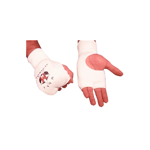 MANI Polyester/Cotton Karate Mitt Hand/Knuckle Protection - White 3 MANI Polyester/Cotton Karate Mitt Hand/Knuckle Protection - White