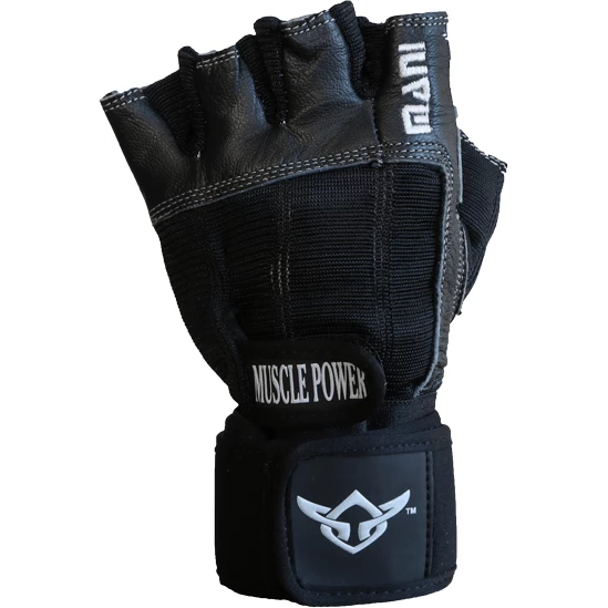 MANI Deluxe Leather Muscle Power Weight Lifting Padded Gloves 9 MANI Deluxe Leather Muscle Power Weight Lifting Padded Gloves