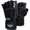 MANI Deluxe Leather Muscle Power Weight Lifting Padded Gloves