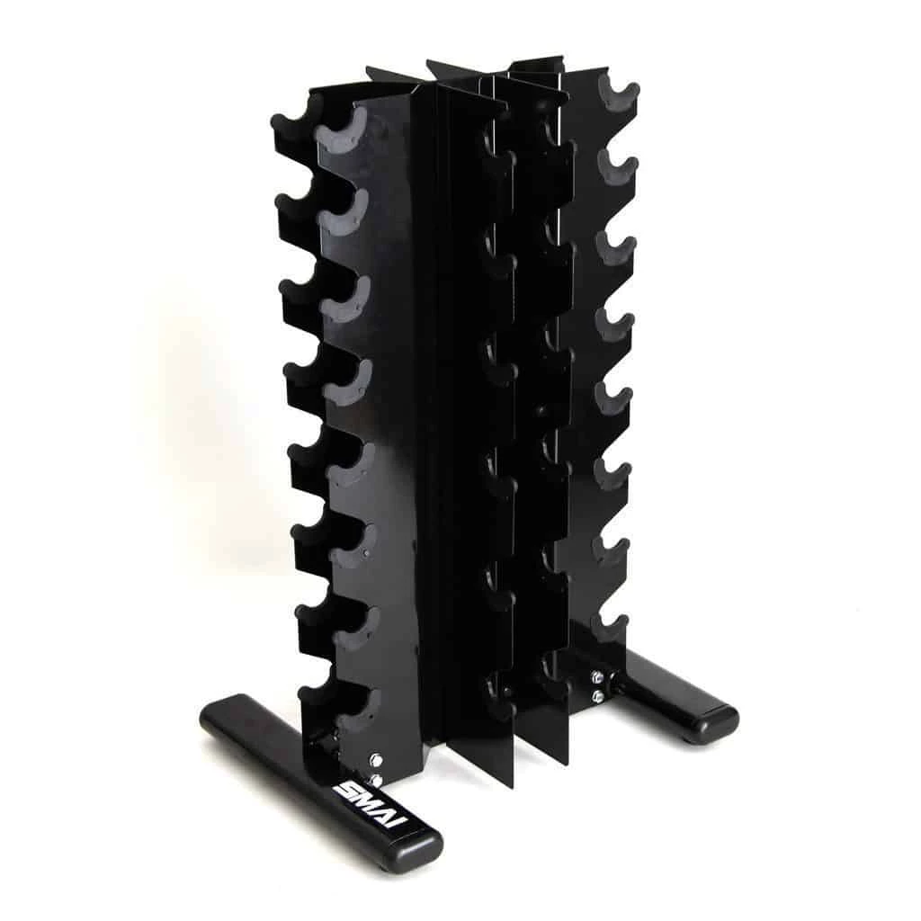 SMAI - Rubber Hex Dumbbell Set 1-10kg (Pair) With Storage Rack FUNCTIONAL FITNESS 4 SMAI - Rubber Hex Dumbbell Set 1-10kg (Pair) With Storage Rack FUNCTIONAL FITNESS