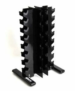 SMAI - Rubber Hex Dumbbell Set 1-20kg (Pair) With Storage Rack
