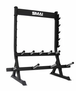 SMAI - Bumper Plate And Barbell Rack Freestanding