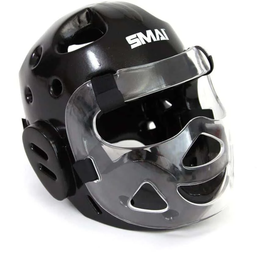SMAI Dipped Head Guard Gear With Prospec Grill Face Shield ( M / L / XL / XXL ) 3 SMAI Dipped Head Guard Gear With Prospec Grill Face Shield ( M / L / XL / XXL )
