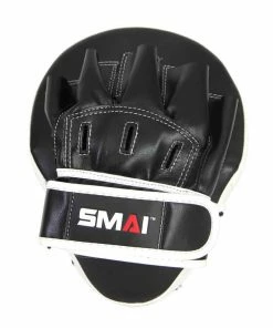 SMAI Essentials Focus Mitts Pads Pair Black And White V3