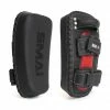 SMAI Elite85 Leather Thai Pads Pair - Black / Red BOXING / MUAY THAI / MMA