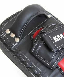 SMAI Elite85 Leather Thai Pads Pair - Black / Red BOXING / MUAY THAI / MMA 8 SMAI Elite85 Leather Thai Pads Pair - Black / Red BOXING / MUAY THAI / MMA