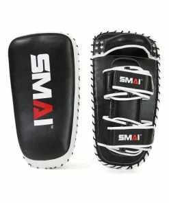 SMAI Essentials Muay Thai Pads Pair Black And White V3 BOXING / MUAY THAI / MMA