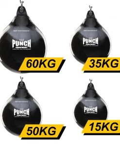 BOXING / MUAY THAI / MMA Punch H2O Commercial Grade Water Boxing Punching Bag - Black