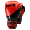 BOXING / MUAY THAI / MMA Madison Platinum Leather Boxing Gloves - Red/Black Boxing