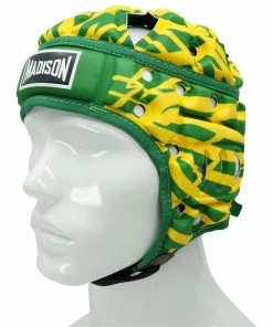 Madison Air Flo KP Kalyn Ponga NRL Rugby League Headguard Headgear - Green / Gold
