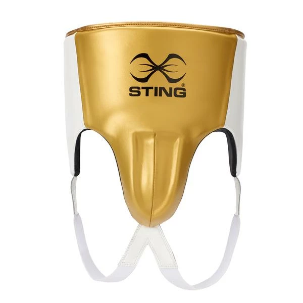 Sting Pro Leather Abdominal Groin Guard - Gold 4 Sting Pro Leather Abdominal Groin Guard - Gold