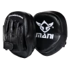 BOXING / MUAY THAI / MMA Mani Pro Curved (Micro) Leather Focus Pads - Black