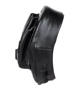 BOXING / MUAY THAI / MMA Mani Pro Curved (Micro) Leather Focus Pads - Black