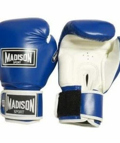BOXING / MUAY THAI / MMA Madison Pro Sparring Leather Boxing Gloves - Blue
