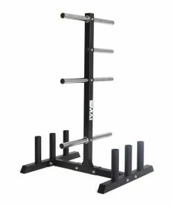 SMAI - Olympic Bumper Plate Tree & Barbell Holder