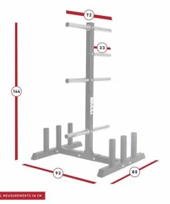 SMAI - Olympic Bumper Plate Tree & Barbell Holder