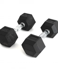 SMAI - Rubber Hex Dumbbells 1kg - 20kg (Pair) FUNCTIONAL FITNESS