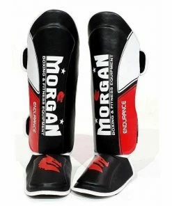 BOXING / MUAY THAI / MMA Morgan V2 Endurance Pro Pre-Curved Shin & Instep Foot Guard Anti-Slip