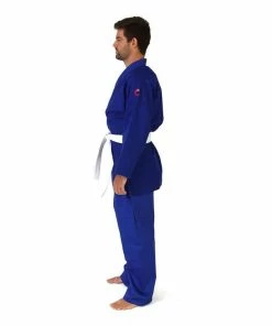 MARTIAL ARTS SMAI Judo Uniform Single Weave Gi (Blue) Double Stitched + White Belt