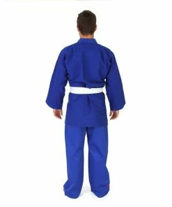 MARTIAL ARTS SMAI Judo Uniform Single Weave Gi (Blue) Double Stitched + White Belt