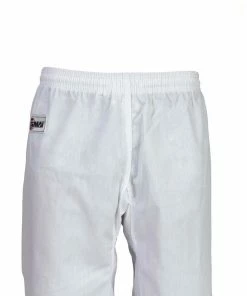 SMAI TKD Uniform 8oz Ribbed Student Dobok (Black V-Neck) Gi + White Belt MARTIAL ARTS