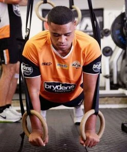 FUNCTIONAL FITNESS SMAI - Wooden Gym Rings - Standard Straps