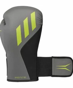 BOXING / MUAY THAI / MMA Adidas Speed Tilt 150 Training Gloves – Grey Black Green