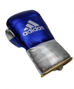 BOXING / MUAY THAI / MMA Adidas Speed 750 Adistar Fight Glovess Blue/Silver/Gold Lace-Up-8oz 8 BOXING / MUAY THAI / MMA Adidas Speed 750 Adistar Fight Glovess Blue/Silver/Gold Lace-Up-8oz