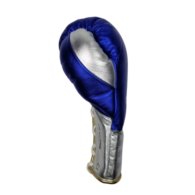 BOXING / MUAY THAI / MMA Adidas Speed 750 Adistar Fight Glovess Blue/Silver/Gold Lace-Up-8oz 5 BOXING / MUAY THAI / MMA Adidas Speed 750 Adistar Fight Glovess Blue/Silver/Gold Lace-Up-8oz