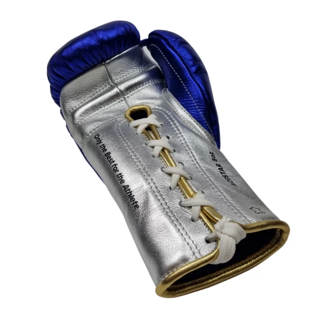 BOXING / MUAY THAI / MMA Adidas Speed 750 Adistar Fight Glovess Blue/Silver/Gold Lace-Up-8oz 6 BOXING / MUAY THAI / MMA Adidas Speed 750 Adistar Fight Glovess Blue/Silver/Gold Lace-Up-8oz