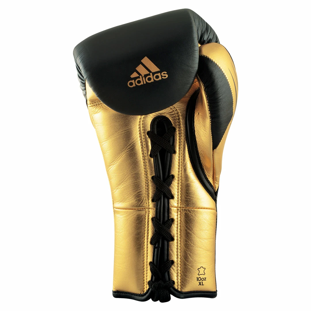 BOXING / MUAY THAI / MMA Adidas Speed TILT 750 Pro Lace-up Boxing Gloves Leather Black/Gold 5 BOXING / MUAY THAI / MMA Adidas Speed TILT 750 Pro Lace-up Boxing Gloves Leather Black/Gold