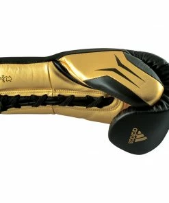 BOXING / MUAY THAI / MMA Adidas Speed TILT 750 Pro Lace-up Boxing Gloves Leather Black/Gold 31 BOXING / MUAY THAI / MMA Adidas Speed TILT 750 Pro Lace-up Boxing Gloves Leather Black/Gold