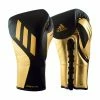 BOXING / MUAY THAI / MMA Adidas Speed TILT 750 Pro Lace-up Boxing Gloves Leather Black/Gold