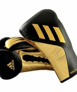 BOXING / MUAY THAI / MMA Adidas Speed TILT 750 Pro Lace-up Boxing Gloves Leather Black/Gold 32 BOXING / MUAY THAI / MMA Adidas Speed TILT 750 Pro Lace-up Boxing Gloves Leather Black/Gold