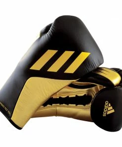 BOXING / MUAY THAI / MMA Adidas Speed TILT 750 Pro Lace-up Boxing Gloves Leather Black/Gold 33 BOXING / MUAY THAI / MMA Adidas Speed TILT 750 Pro Lace-up Boxing Gloves Leather Black/Gold