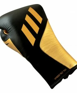 BOXING / MUAY THAI / MMA Adidas Speed TILT 750 Pro Lace-up Boxing Gloves Leather Black/Gold 25 BOXING / MUAY THAI / MMA Adidas Speed TILT 750 Pro Lace-up Boxing Gloves Leather Black/Gold
