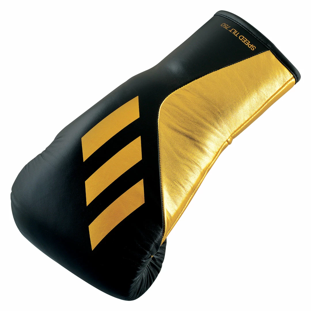 BOXING / MUAY THAI / MMA Adidas Speed TILT 750 Pro Lace-up Boxing Gloves Leather Black/Gold 15 BOXING / MUAY THAI / MMA Adidas Speed TILT 750 Pro Lace-up Boxing Gloves Leather Black/Gold