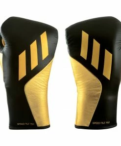 BOXING / MUAY THAI / MMA Adidas Speed TILT 750 Pro Lace-up Boxing Gloves Leather Black/Gold 40 BOXING / MUAY THAI / MMA Adidas Speed TILT 750 Pro Lace-up Boxing Gloves Leather Black/Gold