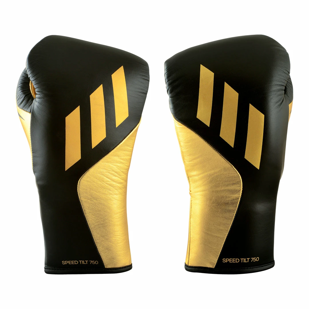 BOXING / MUAY THAI / MMA Adidas Speed TILT 750 Pro Lace-up Boxing Gloves Leather Black/Gold 21 BOXING / MUAY THAI / MMA Adidas Speed TILT 750 Pro Lace-up Boxing Gloves Leather Black/Gold