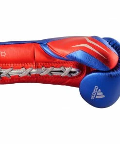 Adidas Speed TILT 750 Pro Lace-up Boxing Gloves Leather Red/Blue