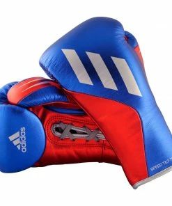 Adidas Speed TILT 750 Pro Lace-up Boxing Gloves Leather Red/Blue