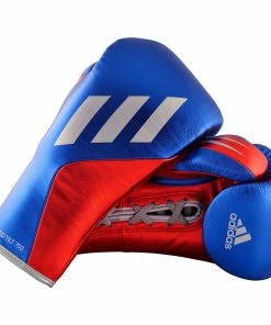 Adidas Speed TILT 750 Pro Lace-up Boxing Gloves Leather Red/Blue
