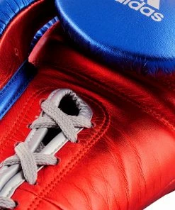 Adidas Speed TILT 750 Pro Lace-up Boxing Gloves Leather Red/Blue