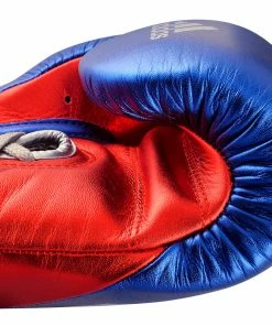 Adidas Speed TILT 750 Pro Lace-up Boxing Gloves Leather Red/Blue