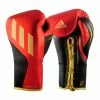 Adidas Speed TILT 750 Pro Lace-up Boxing Gloves Leather Red/Black/Gold 2 Adidas Speed TILT 750 Pro Lace-up Boxing Gloves Leather Red/Black/Gold